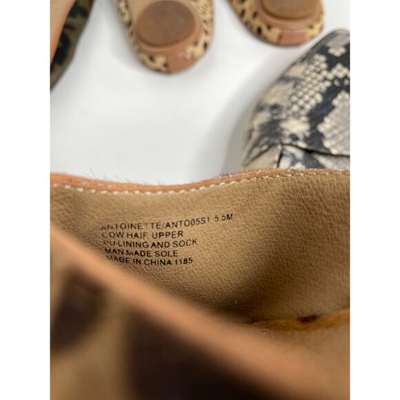 Dolce Vita Steve Madden Mule Bundle Size 5.5 Animal Hair Snake Print Camo - Picture 8 of 8